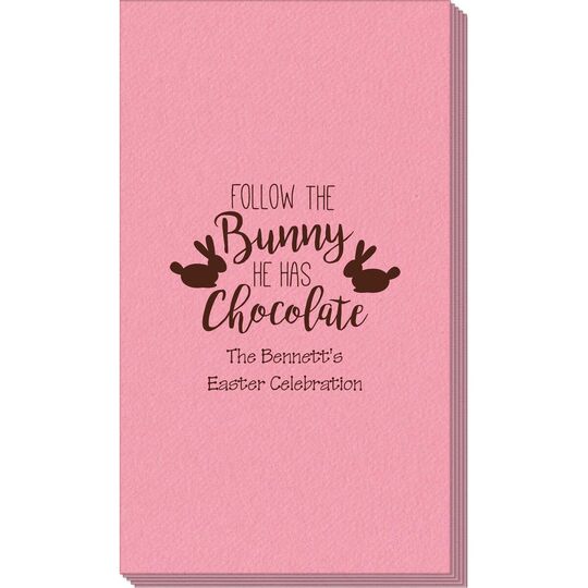 Follow The Bunny Linen Like Guest Towels