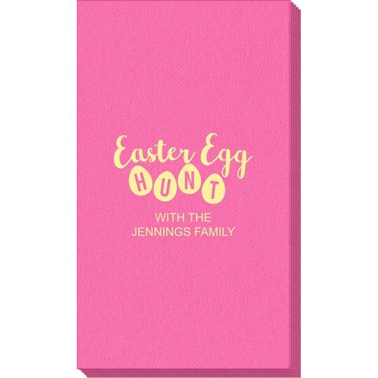 Easter Egg Hunt Linen Like Guest Towels