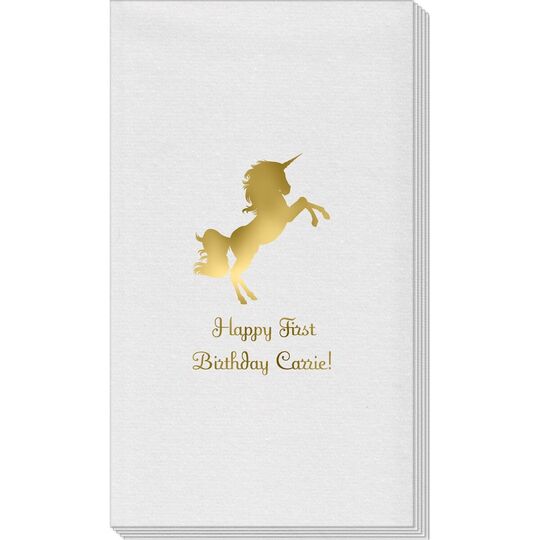 Unicorn Linen Like Guest Towels