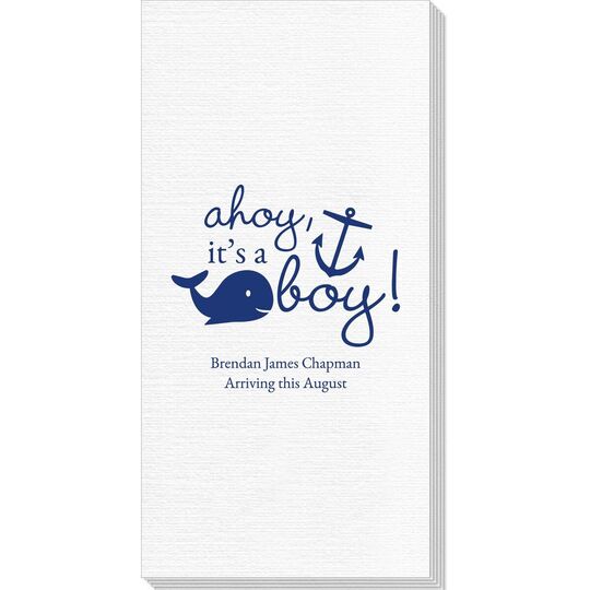Ahoy It's A Boy Deville Guest Towels