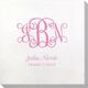 Vine Monogram with Text Bamboo Luxe Napkins Image 3 of 3