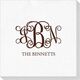 Vine Monogram with Text Deville Napkins Image 1 of 3