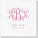 Vine Monogram with Text Deville Napkins Image 3 of 3