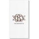 Vine Monogram with Text Deville Guest Towels Image 1 of 3