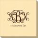 Vine Monogram with Text Linen Like Napkins Image 1 of 3