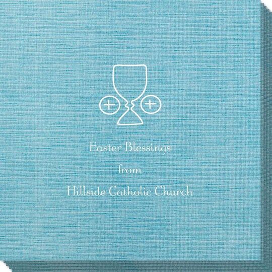 Ceremonial Goblet and Wafer Bamboo Luxe Napkins