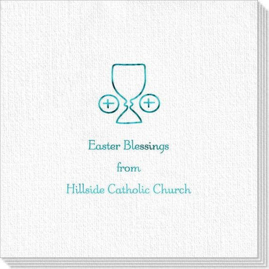 Ceremonial Goblet and Wafer Deville Napkins