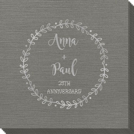 Sweet Wreath Bamboo Luxe Napkins