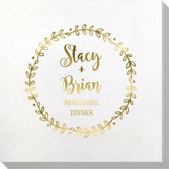 Sweet Wreath Bamboo Luxe Napkins