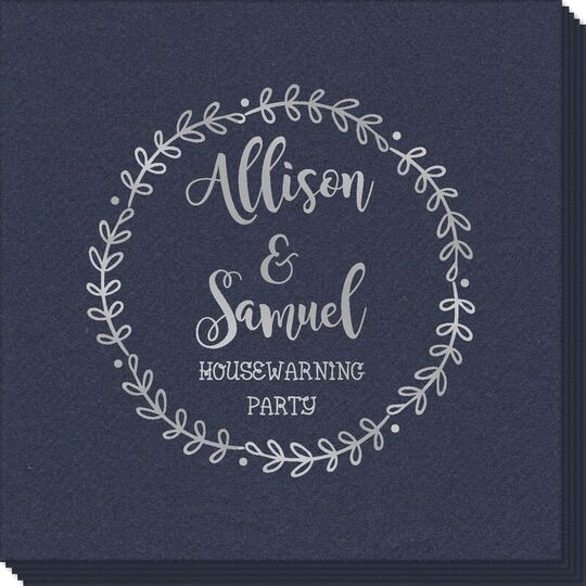 Sweet Wreath Linen Like Napkins