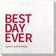 Bold Best Day Ever Bamboo Luxe Napkins Image 4 of 6