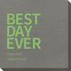 Bold Best Day Ever Bamboo Luxe Napkins Image 6 of 6