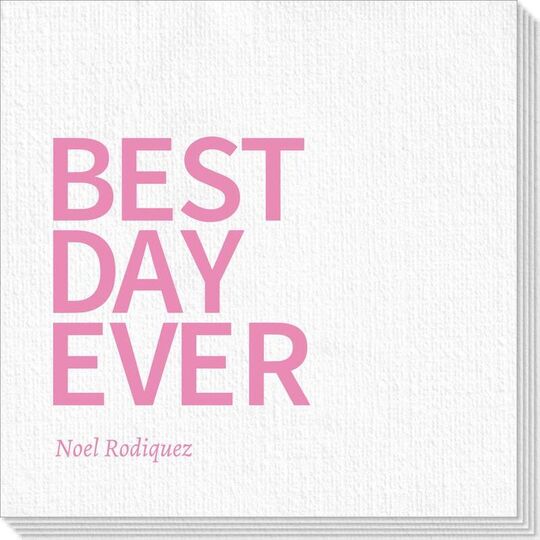 Bold Best Day Ever Deville Napkins
