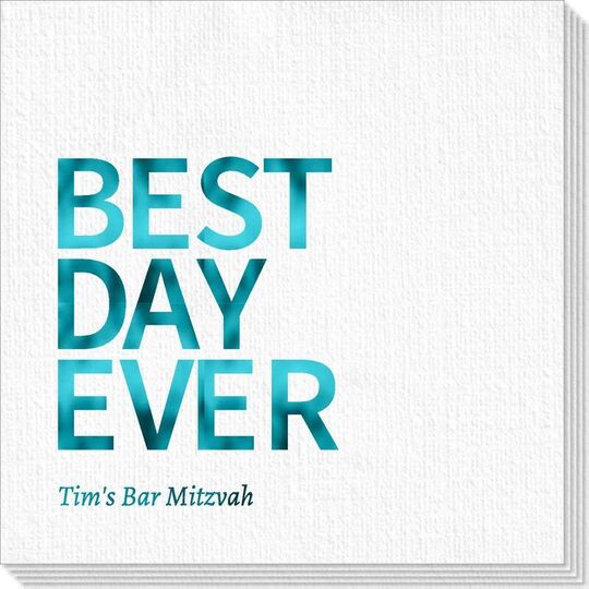Bold Best Day Ever Deville Napkins