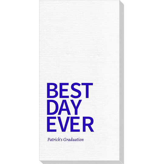 Bold Best Day Ever Deville Guest Towels