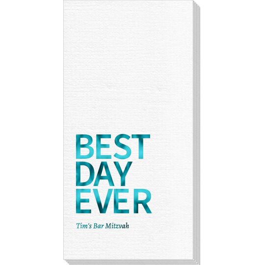 Bold Best Day Ever Deville Guest Towels