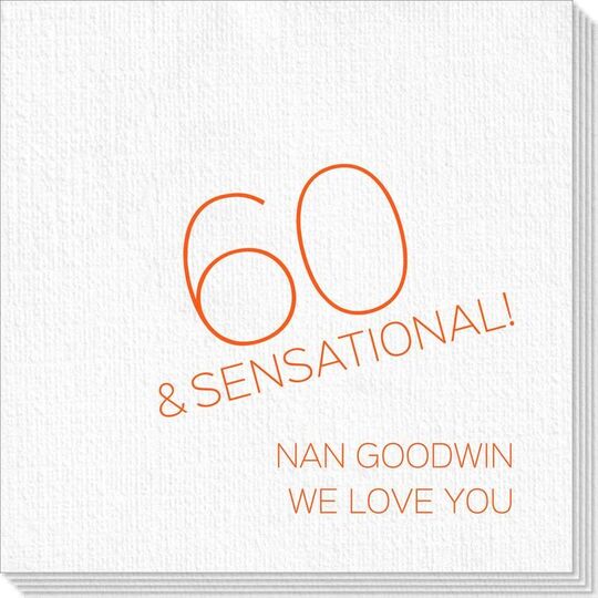 60 and Sensational Deville Napkins