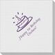 Modern Birthday Cake Linen Like Napkins Image 1 of 2