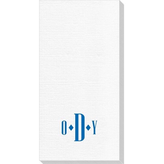 Condensed Monogram Deville Guest Towels