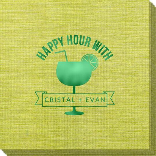 Happy Hour Margarita Bamboo Luxe Napkins