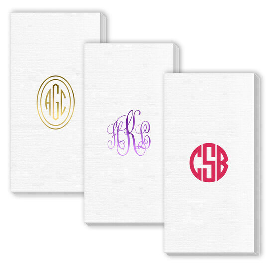 Design Your Own Monogram Deville Guest Towels