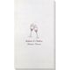 Champagne Crystal Toast Bamboo Luxe Guest Towels Image 2 of 3