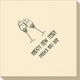 Champagne Crystal Toast Linen Like Napkins Image 3 of 3