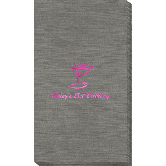 Classic Martini Bamboo Luxe Guest Towels