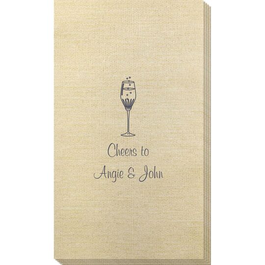 Bubbly Champagne Bamboo Luxe Guest Towels