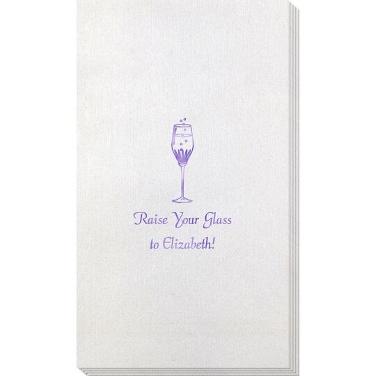 Bubbly Champagne Bamboo Luxe Guest Towels