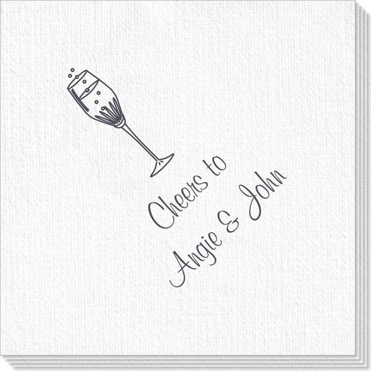 Bubbly Champagne Deville Napkins