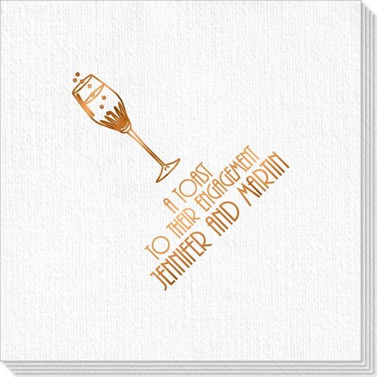 Bubbly Champagne Deville Napkins