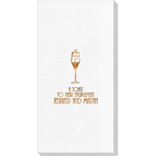 Bubbly Champagne Deville Guest Towels