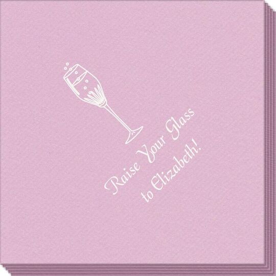 Bubbly Champagne Linen Like Napkins