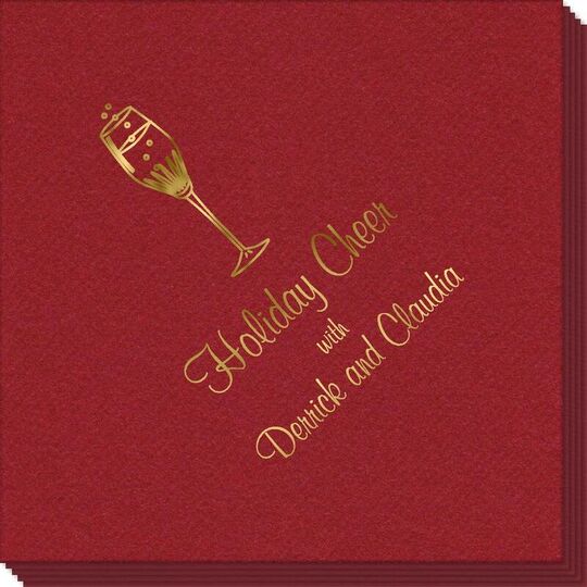 Bubbly Champagne Linen Like Napkins