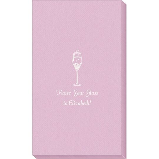 Bubbly Champagne Linen Like Guest Towels