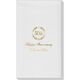 50th Wreath Linen Like Guest Towels Image 1 of 2