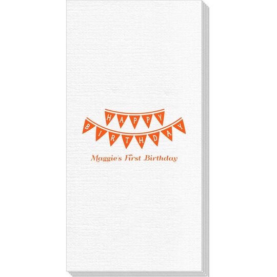 Birthday Banner Deville Guest Towels