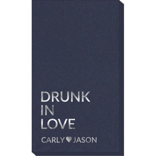 Drunk In Love Linen Like Guest Towels