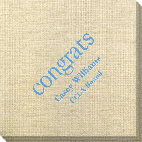 Big Word Congrats Bamboo Luxe Napkins