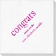 Big Word Congrats Deville Napkins Image 2 of 3