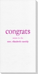 Big Word Congrats Deville Guest Towels