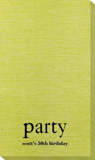 Big Word Party Bamboo Luxe Guest Towels