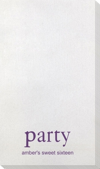 Big Word Party Bamboo Luxe Guest Towels