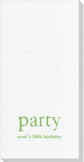 Big Word Party Deville Guest Towels