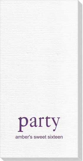 Big Word Party Deville Guest Towels