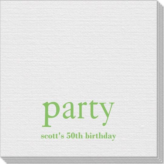 Big Word Party Linen Like Napkins