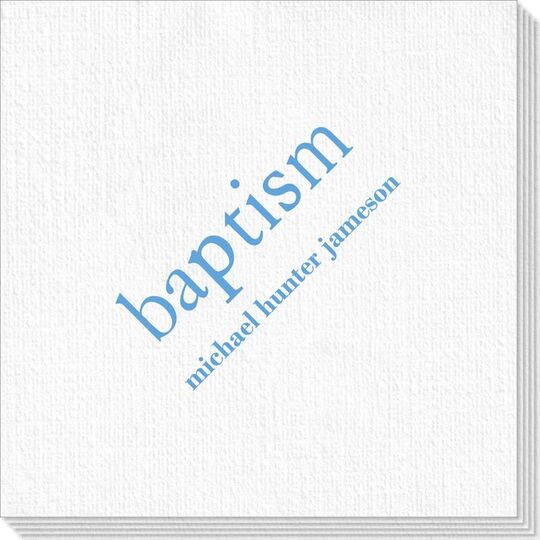 Big Word Baptism Deville Napkins