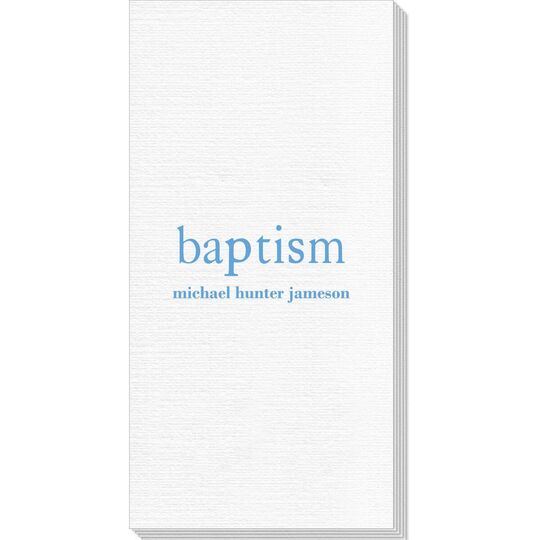 Big Word Baptism Deville Guest Towels