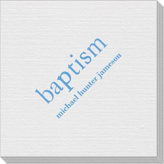 Big Word Baptism Linen Like Napkins